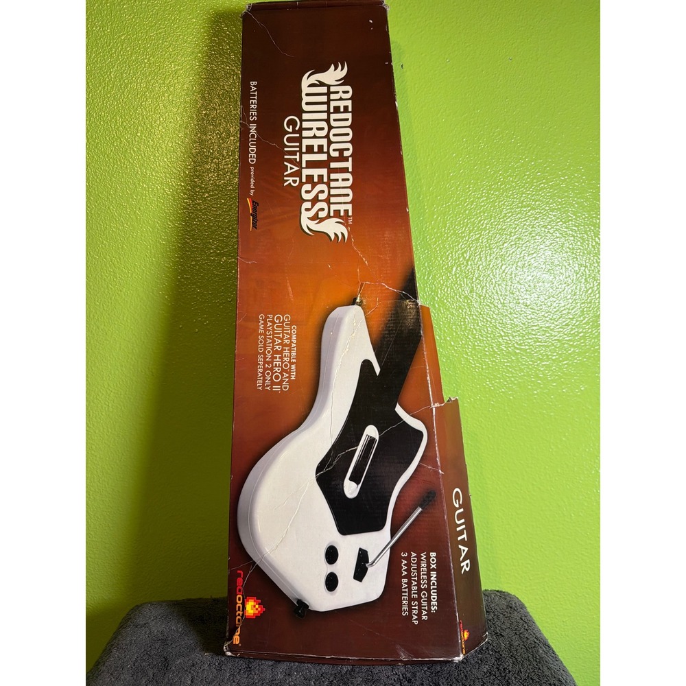 RedOctane Wireless Guitar for PlayStation 2 PS2 Guitar Hero I II White untested